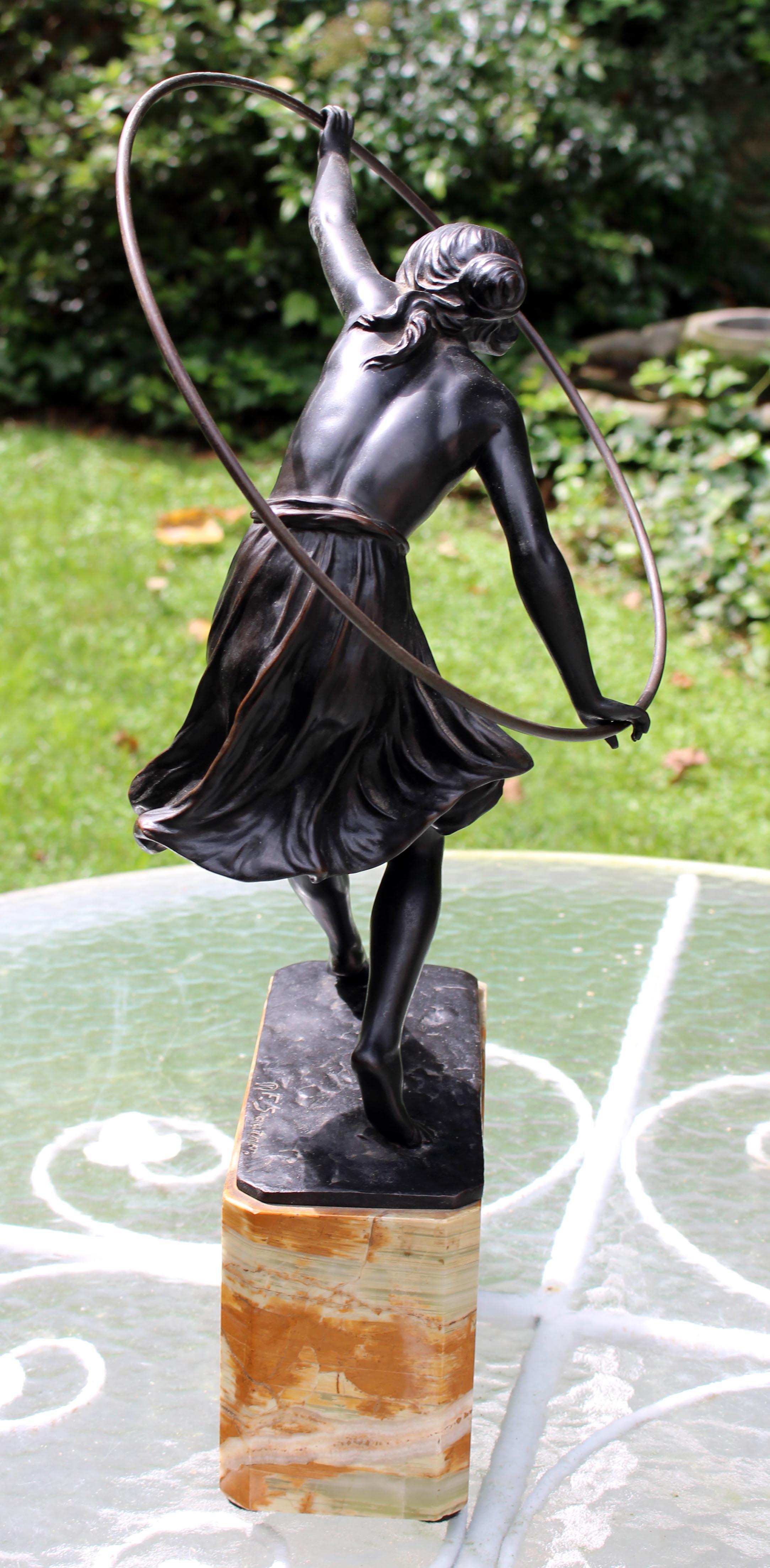 Circa 1920 Bronze Figure 