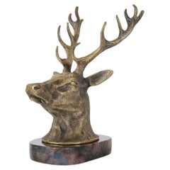 Bronze Figure "Deer Head", Europe, Beg. of 20th Century