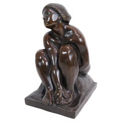 Bronze figure, Designed By Kai Nielsen, Made By Rasmussen Copenhagen From 1910s