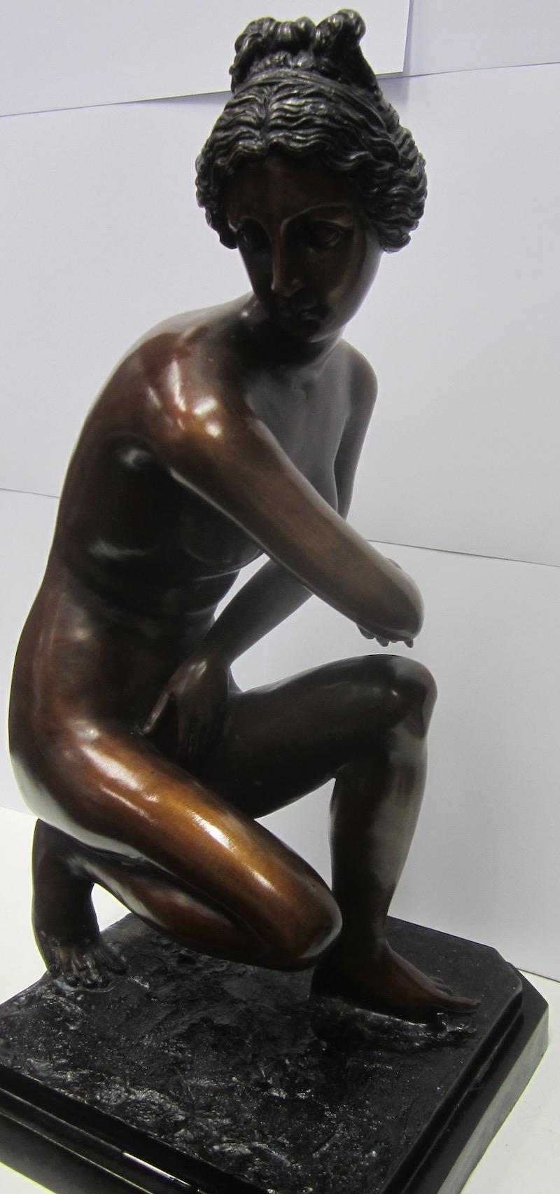 Cast Bronze Figure, Josephine For Sale