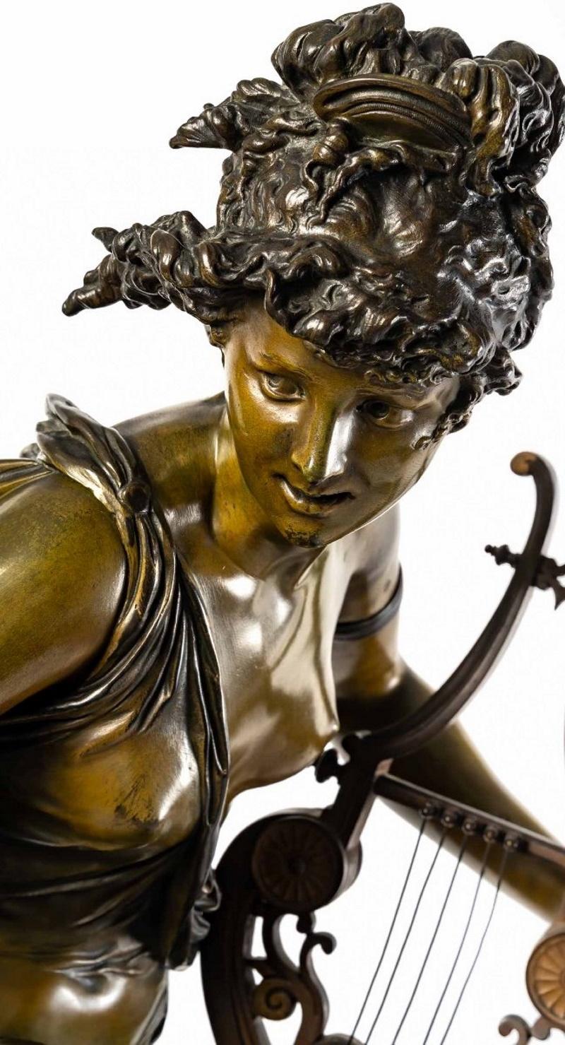Bronze Figure Melody by Albert Ernest Carrier Belleuse 5
