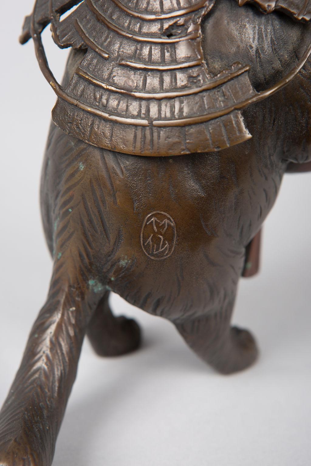 Bronze Figure of a Badger 4