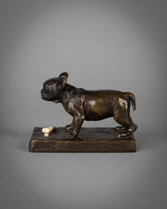 Bronze Figure of a Bulldog, by Friedrich Gornik