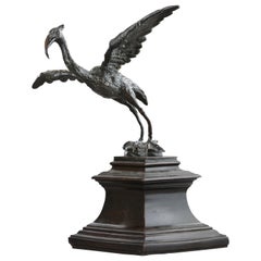 Bronze Figure of a Crane