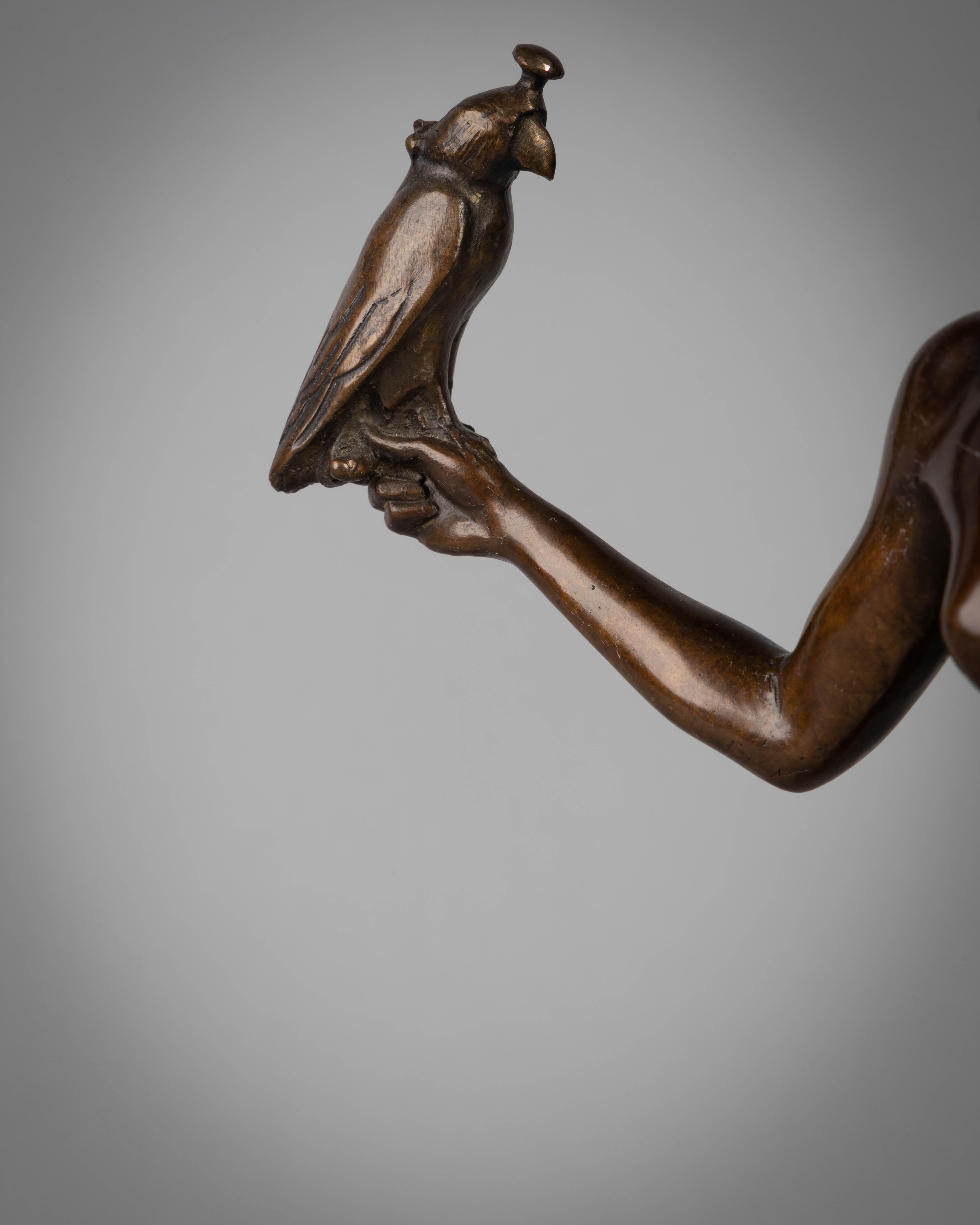 Milieu du XXe siècle Figure en bronze d'un nu féminin:: 