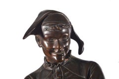 Bronze Figure of a Harlequin, France, 1960