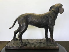 Bronze Figure of a Hound Dog