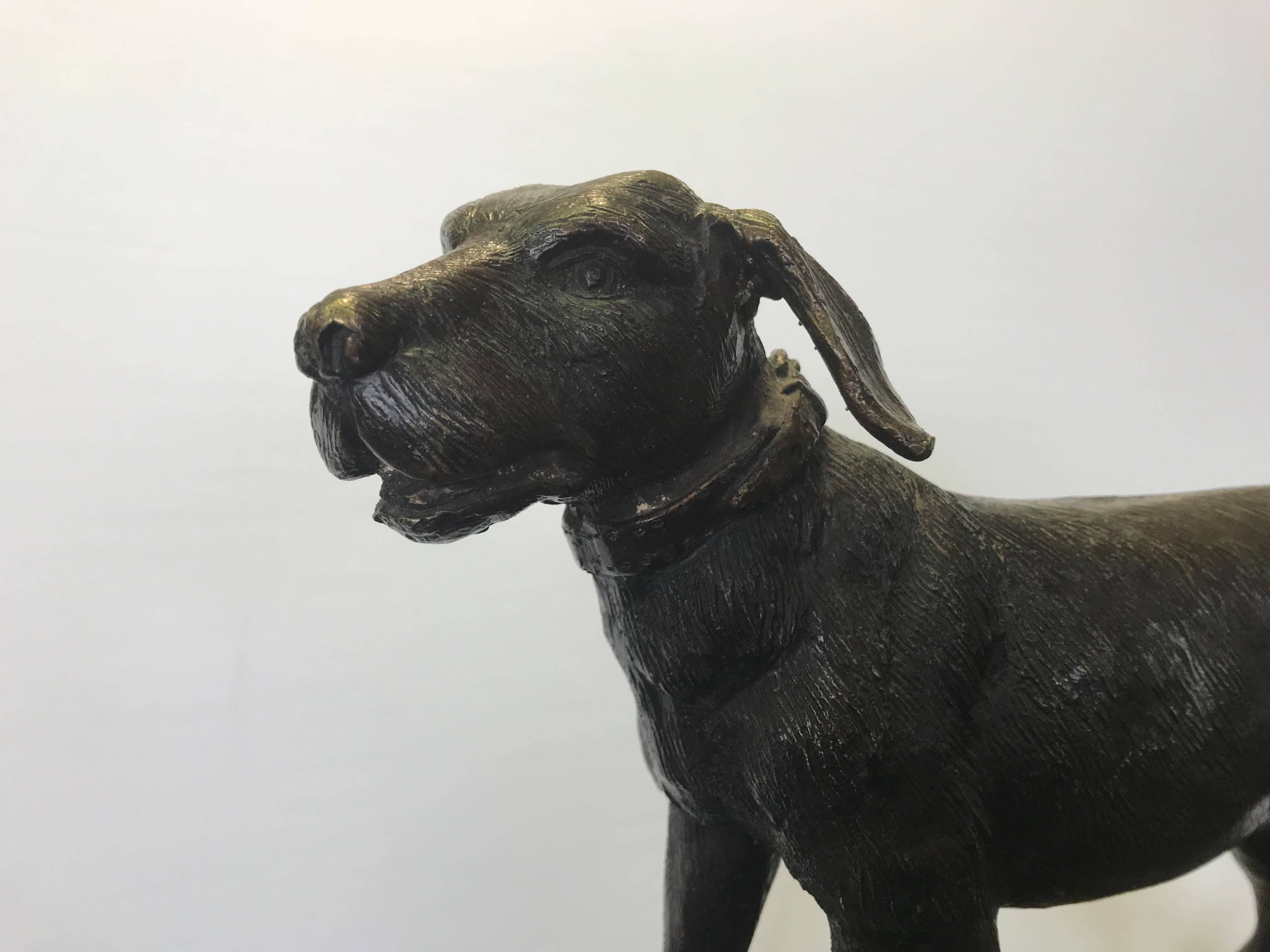Bronze Figure of a Hound Dog For Sale 2