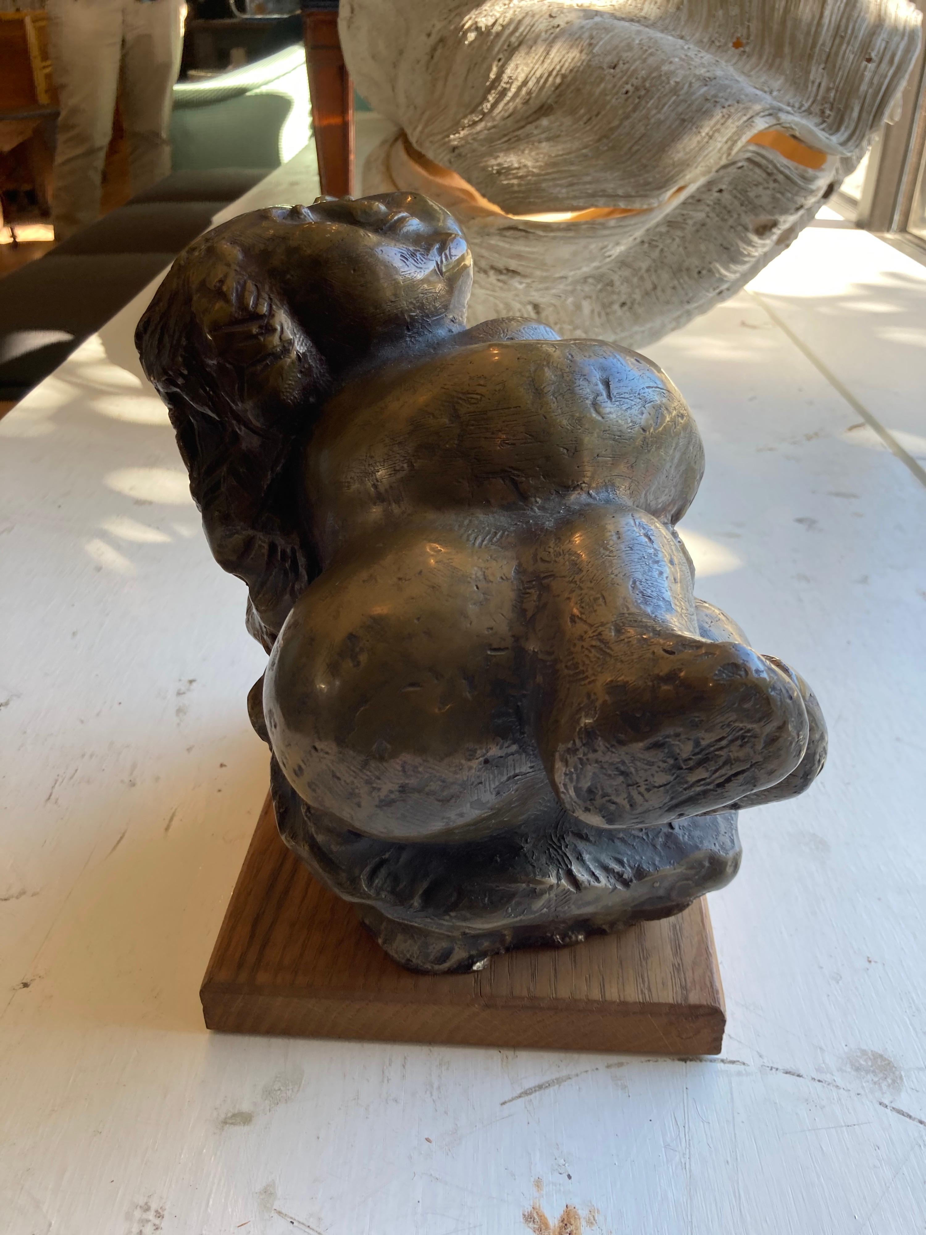 Bronze Figure of a Lady In Good Condition In East Hampton, NY