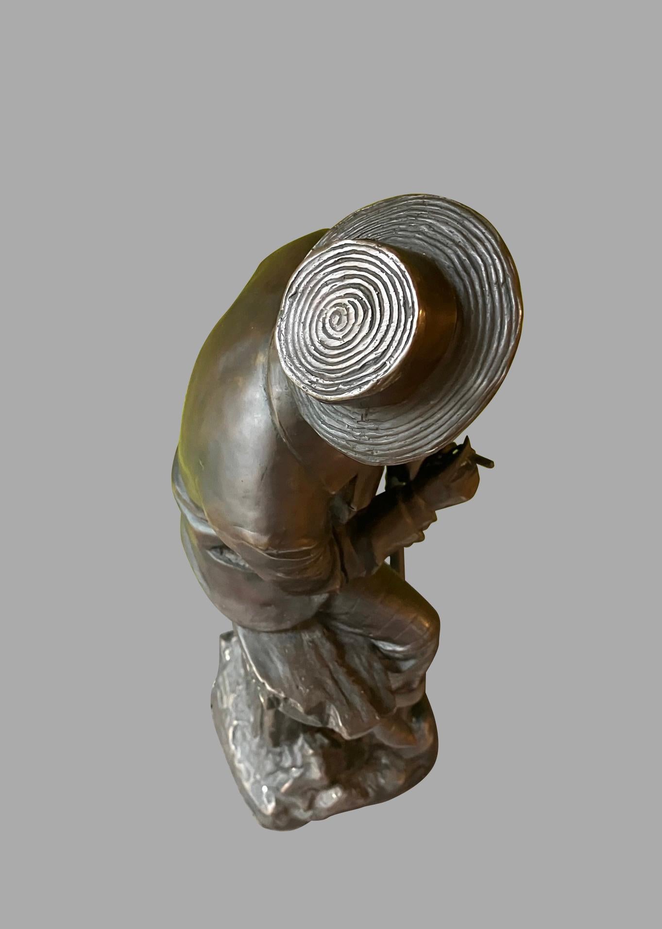 Bronzo Figura di uomo in bronzo in vendita