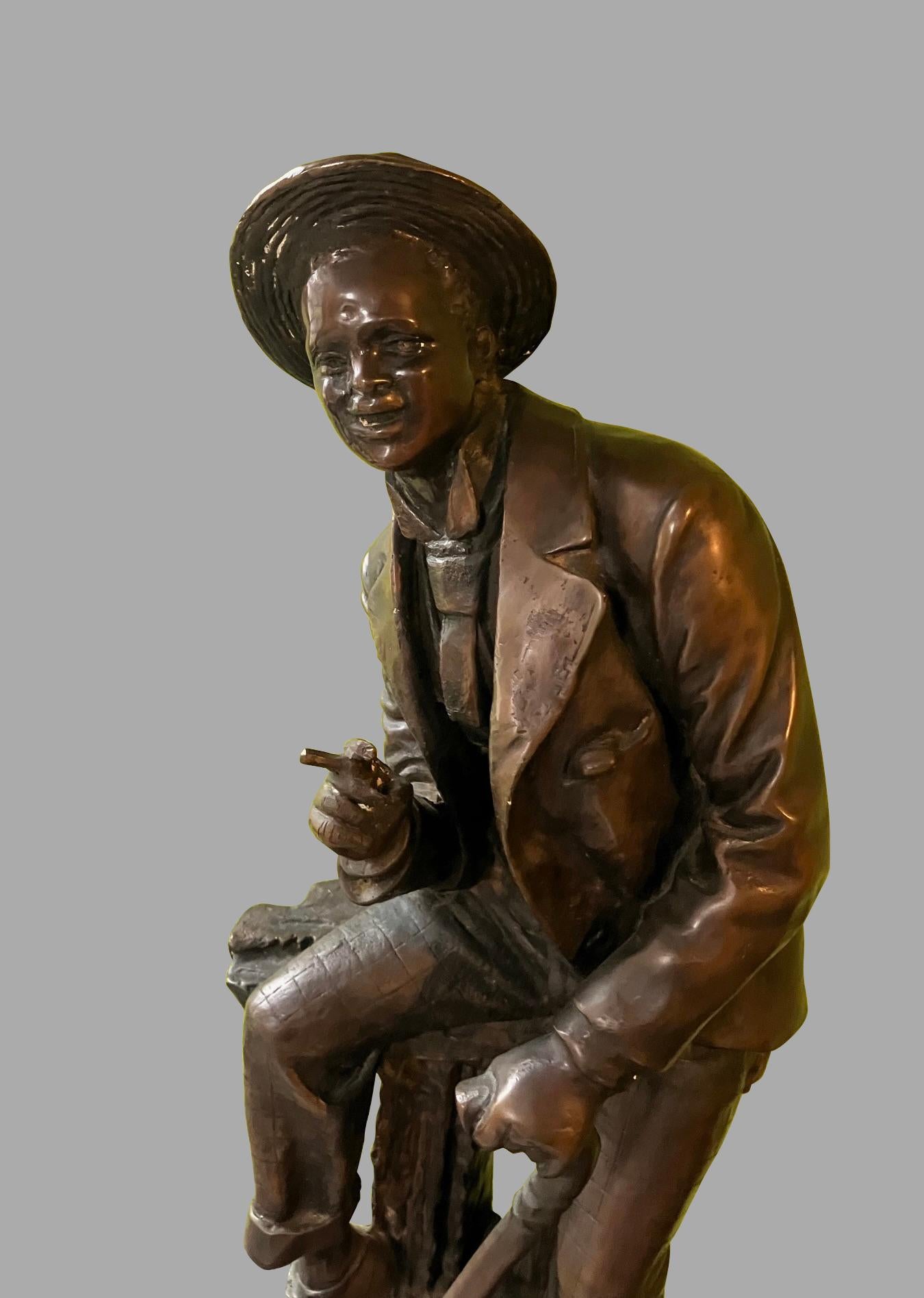 Figura di uomo in bronzo in vendita 1