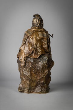 Bronze Figure of a "Seated Indian with Pipe", Carl Kauba, circa 1900