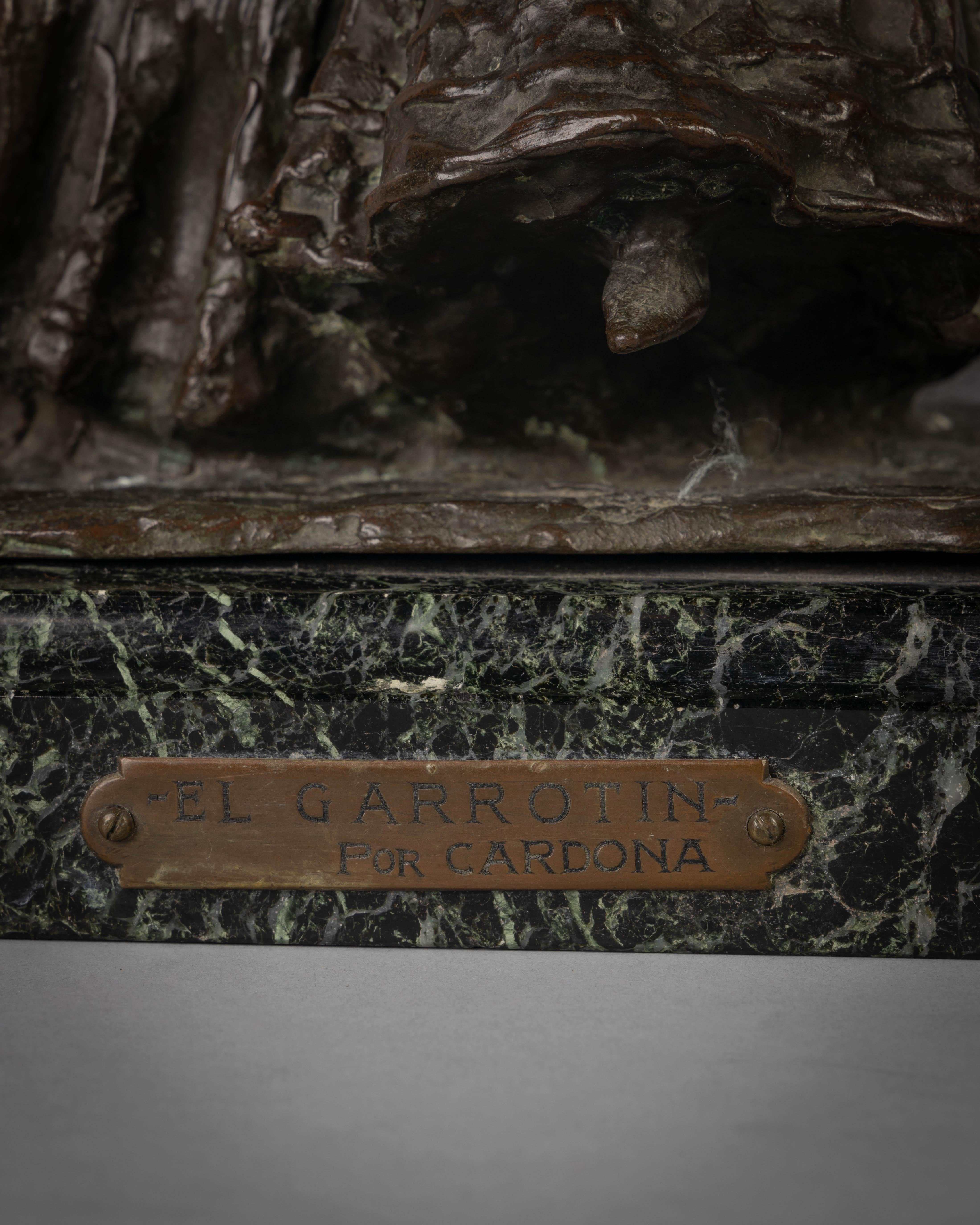 Figura in bronzo di una ballerina spagnola intitolata 