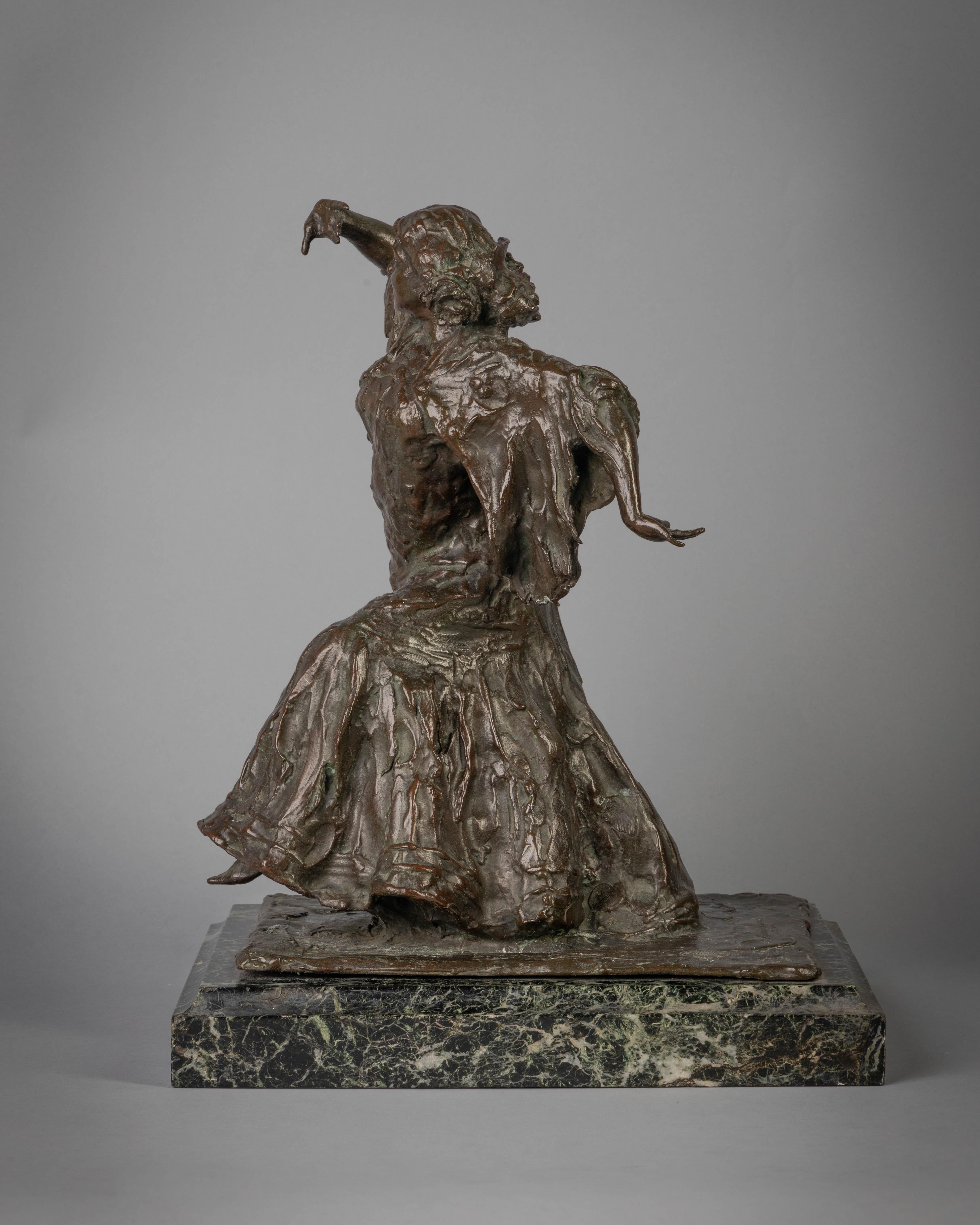 Bronze Figure of a Spanish Dancer Titled 