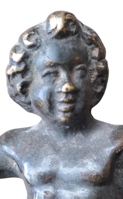 Bronze Figure Of A Winged Putto (probably Eros) Circa 1550–1600