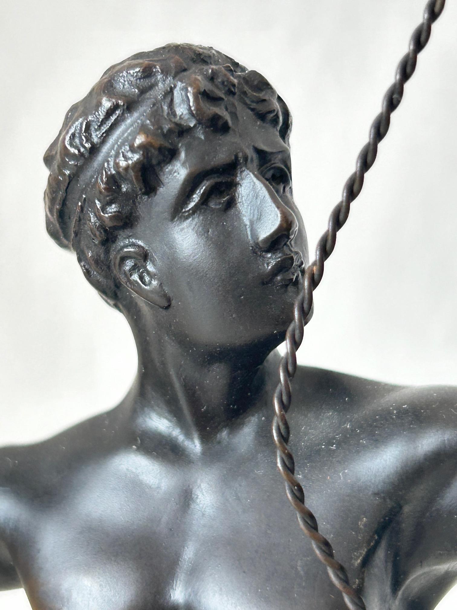 Bronze Figure d'archer de Ludwig Graefner du début du 20e siècle en vente