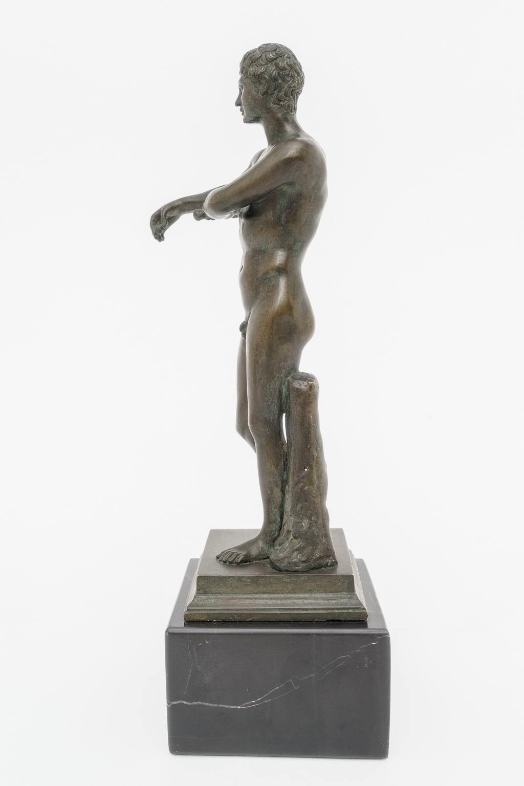 Grand Tour Bronze Figure of an Athlete