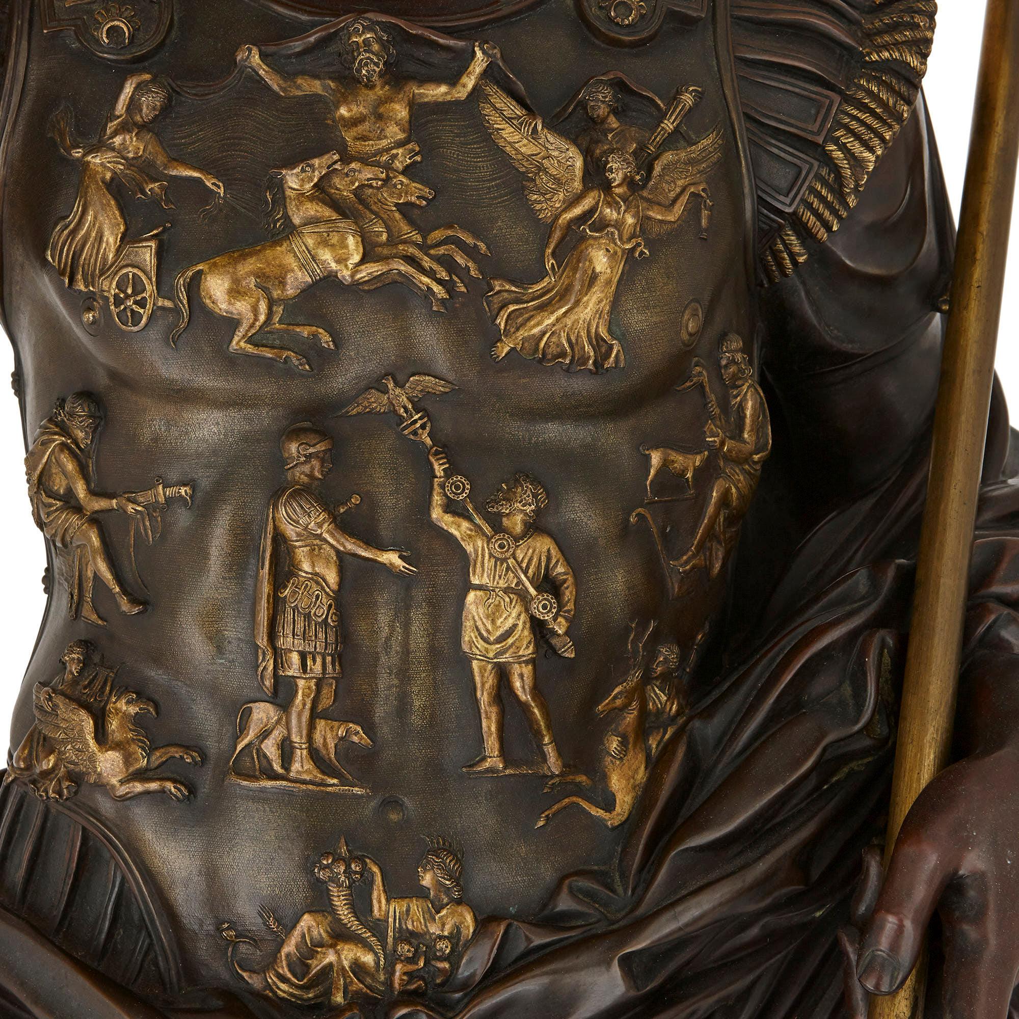 Bronzefigur von Augustus nach der römischen Periode Original im Zustand „Gut“ im Angebot in London, GB