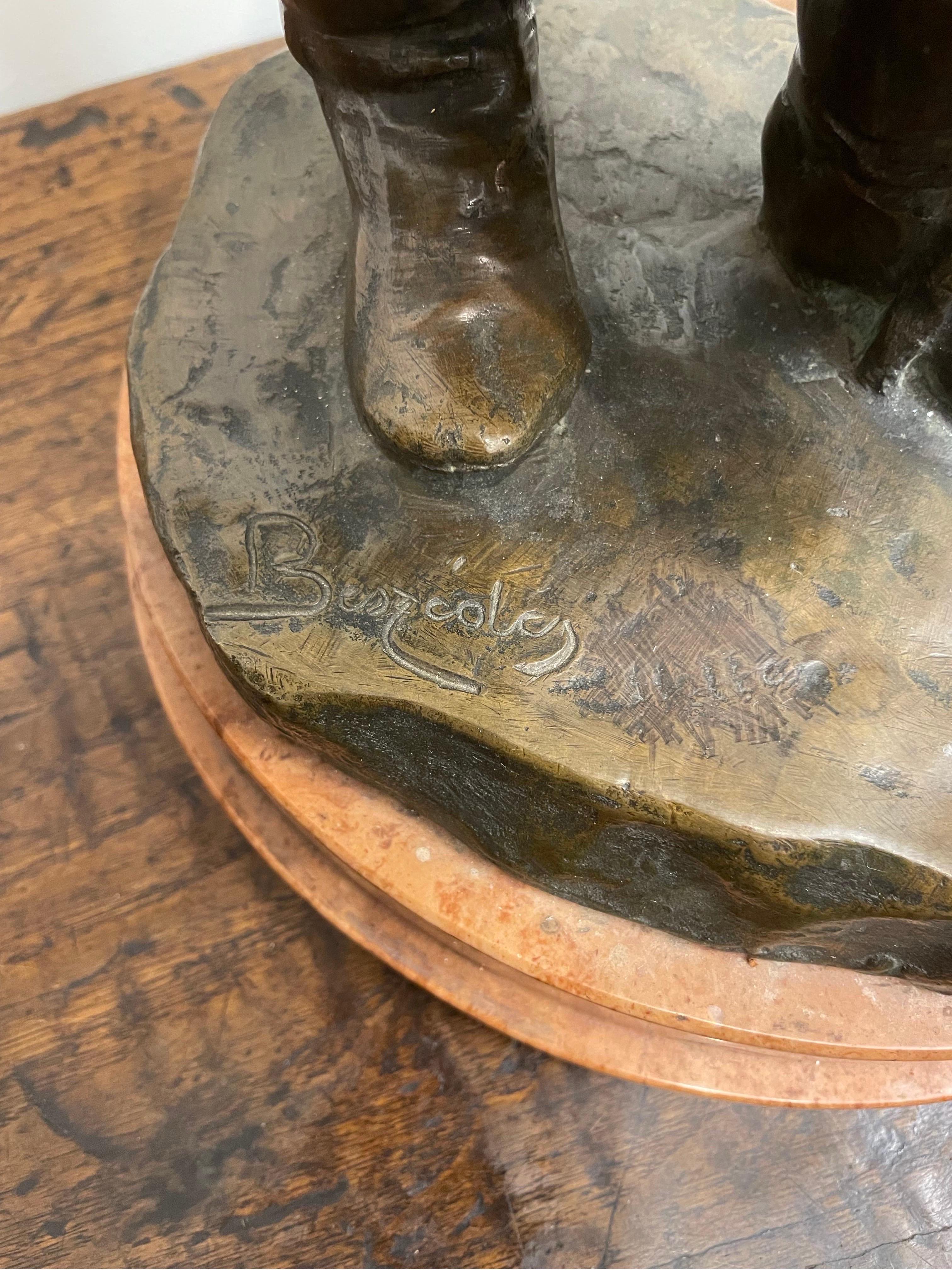 Calco Figura in bronzo di Csikós dello scultore ungherese László Beszédes, inizio XX secolo in vendita