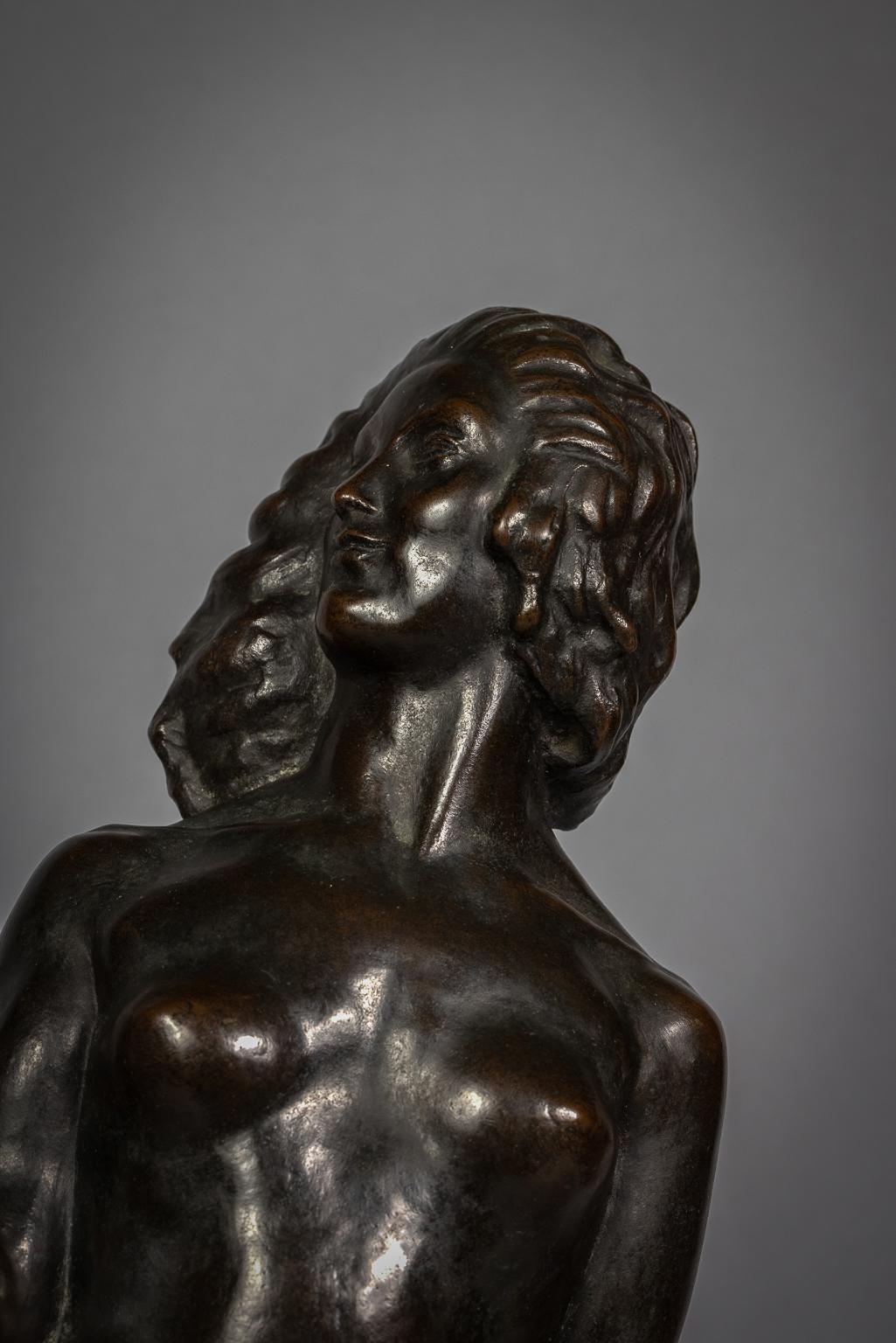Bronze Figure of Eve by Roussana Soskice, circa 1920 For Sale 4