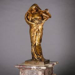 Figura in bronzo di "La Nature Se Dévoilant Devant La Science" (La natura si svuota a scapito della scienza)