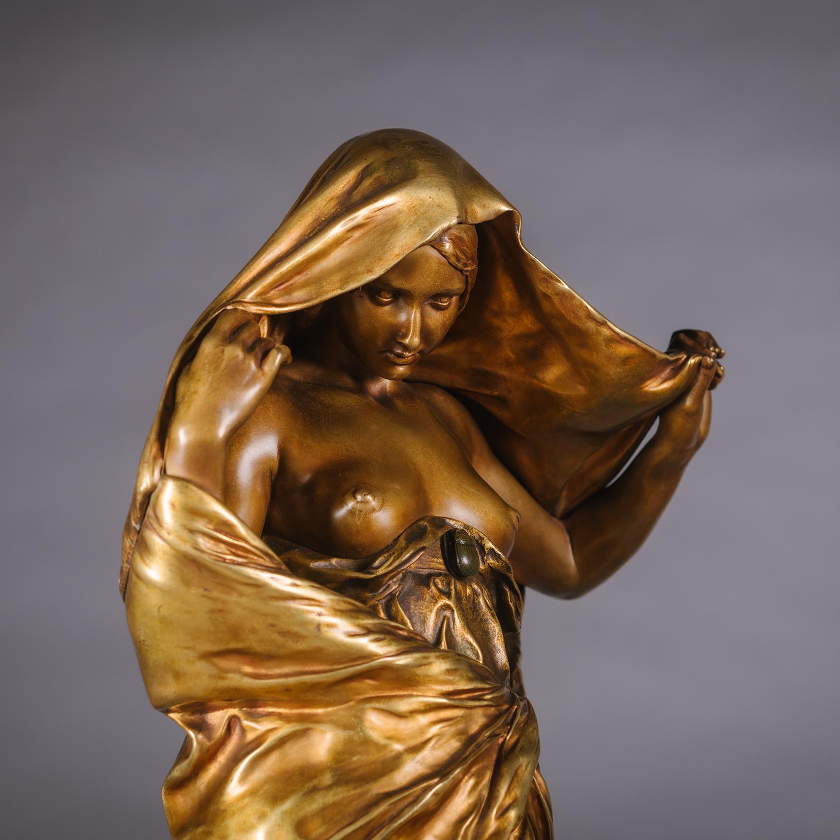 Bronzefigur 'La Nature Se Dévoilant Devant La Science' im Angebot 1