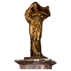 Bronzefigur 'La Nature Se Dévoilant Devant La Science'
