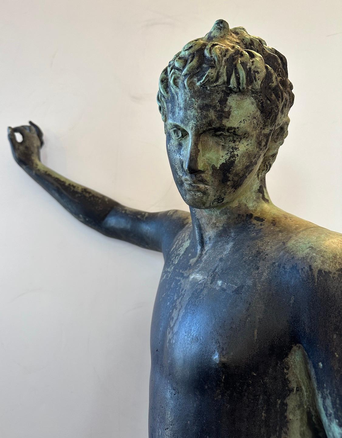 Bronze Figure of  Male Youth For Sale 3
