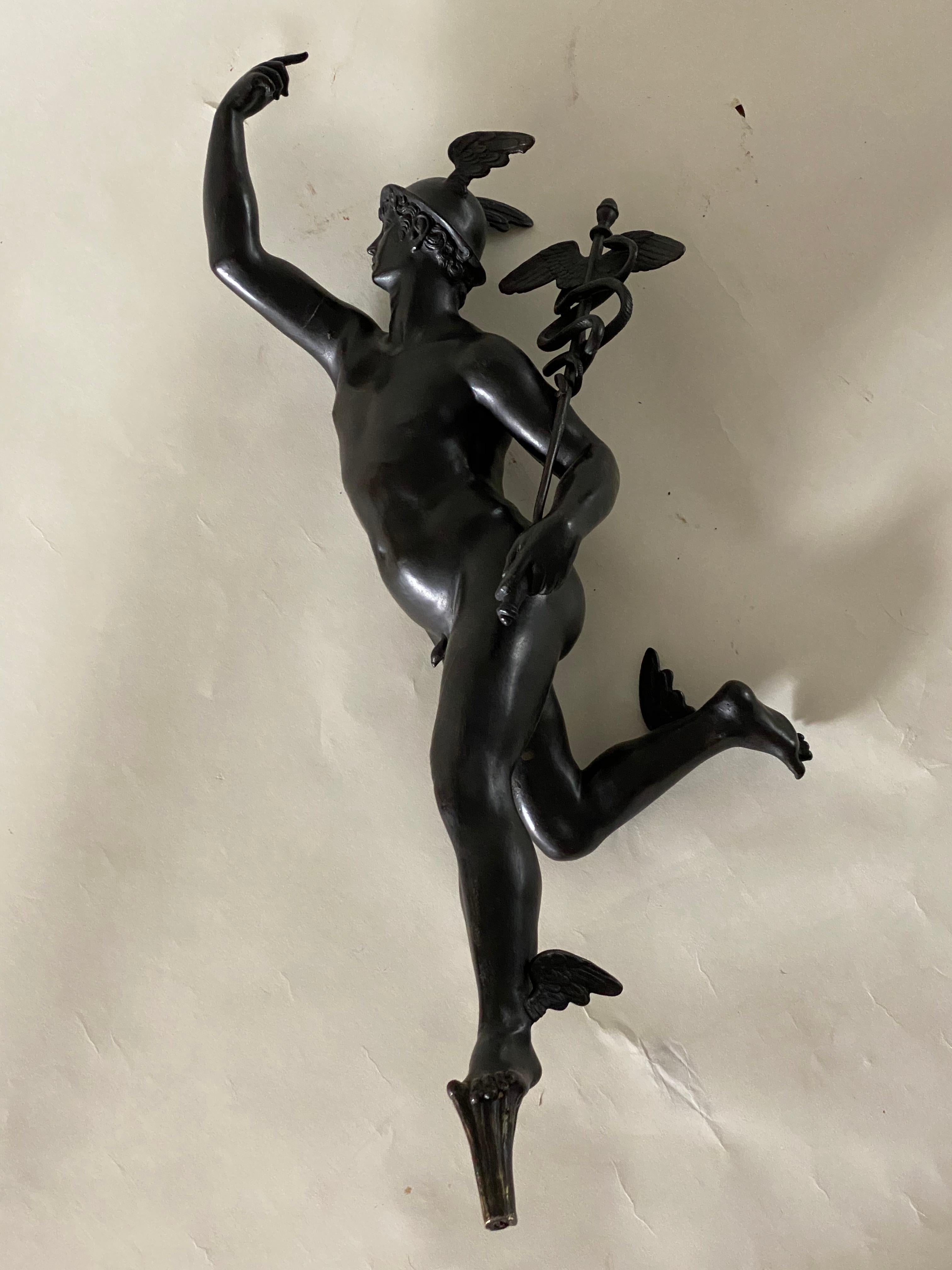 Bronze Figure of Mercury, After Giambologna, Italian, circa 1800 2