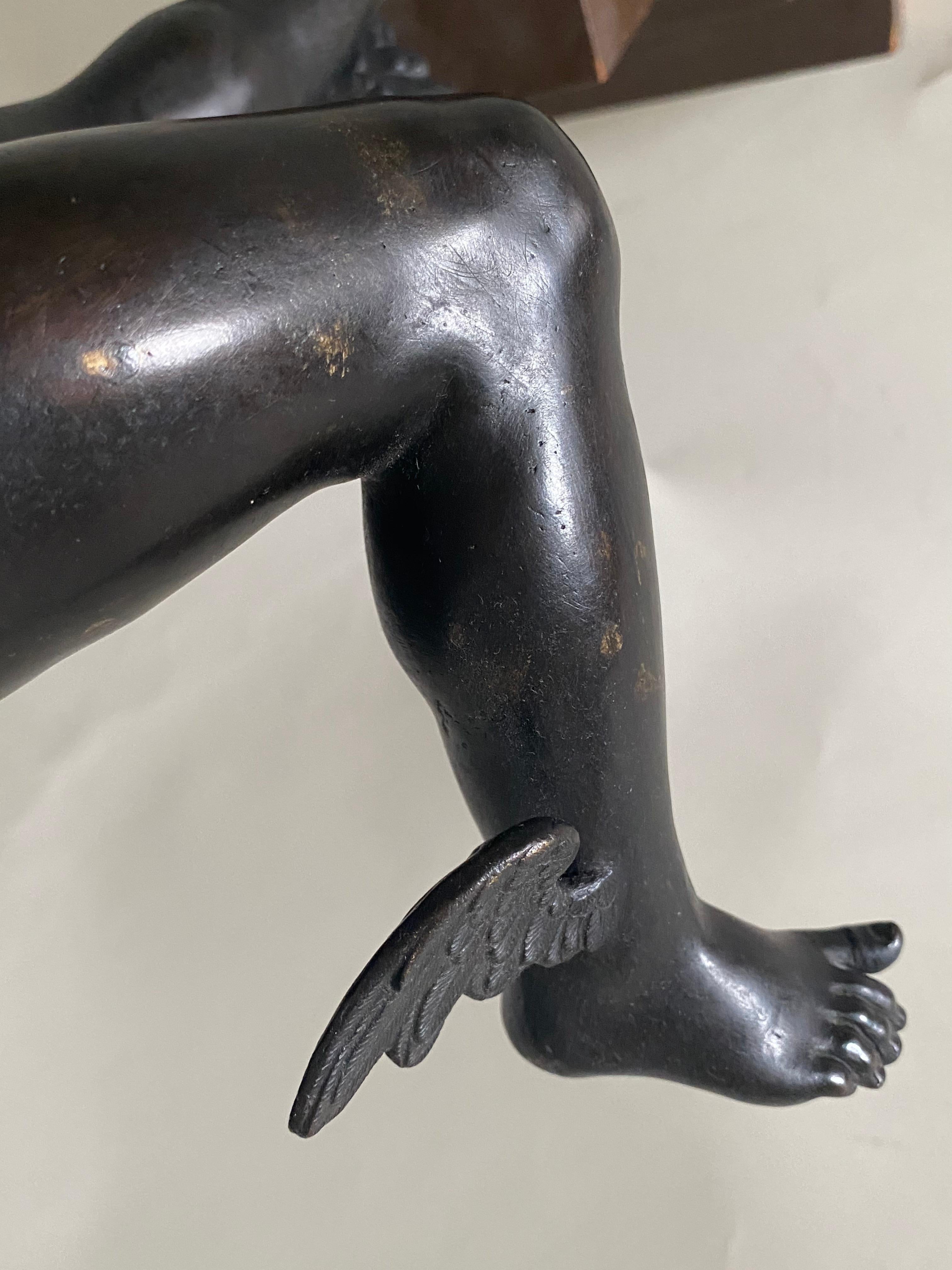 Patinated Bronze Figure of Mercury, After Giambologna, Italian, circa 1800