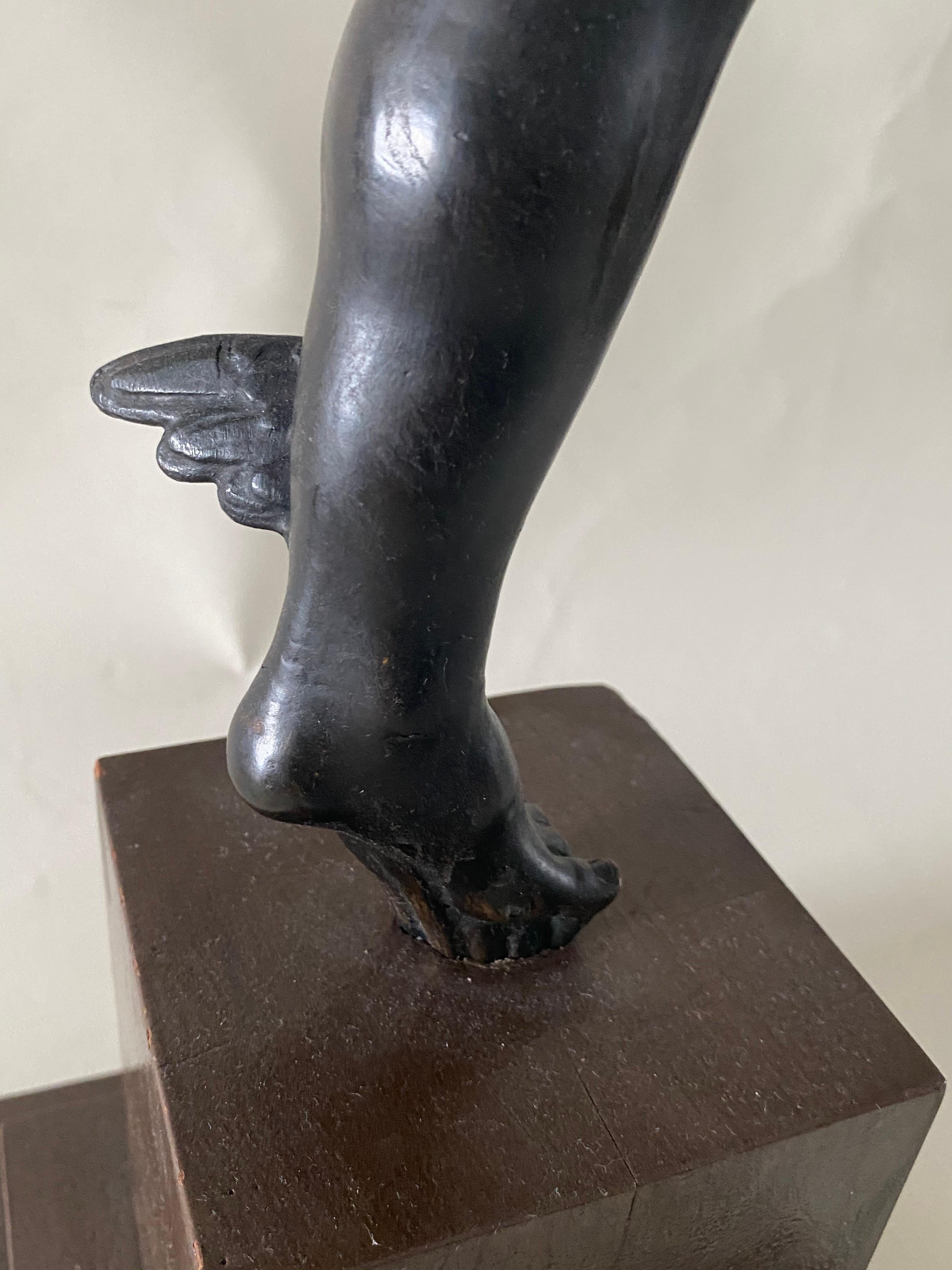 Bronze Figure of Mercury, After Giambologna, Italian, circa 1800 In Good Condition In Kensington, MD