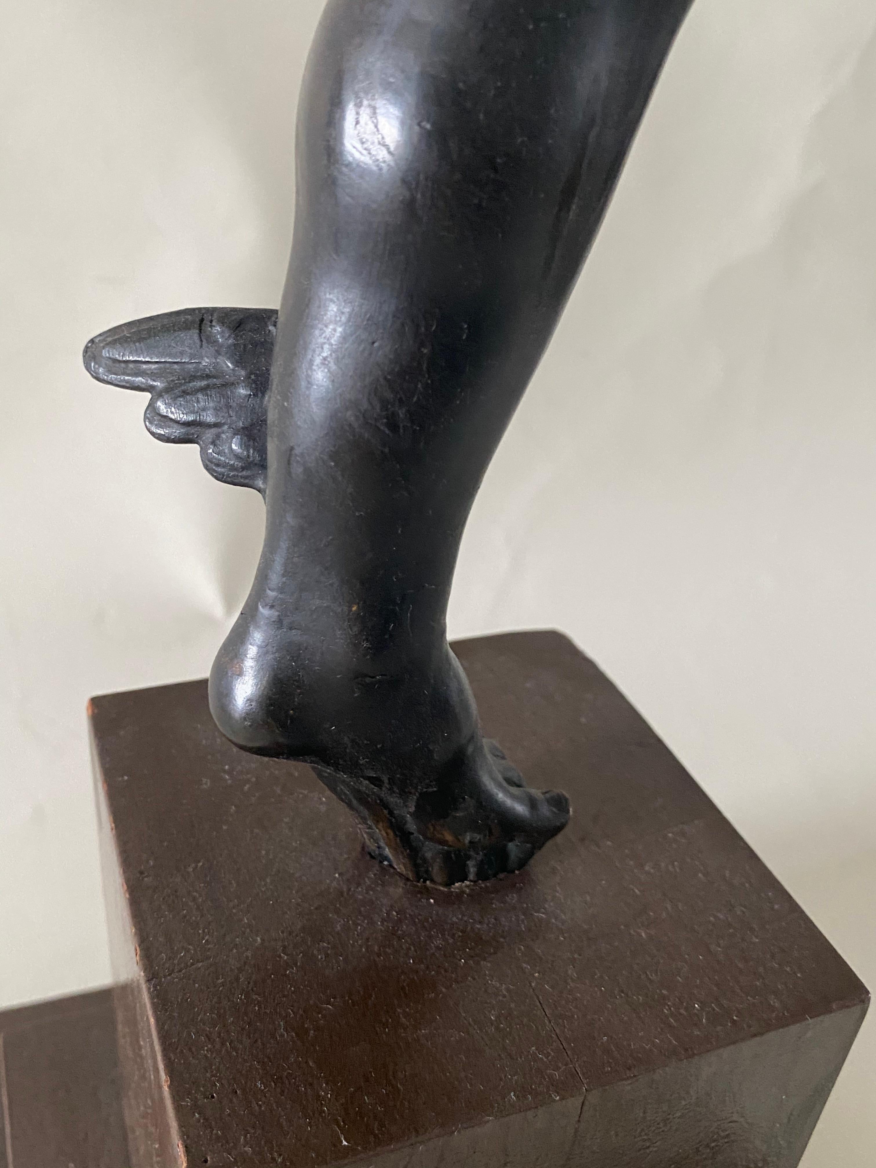 Bronze Figure of Mercury, After Giambologna, Italian, circa 1800 In Good Condition In Miami Beach, FL