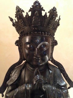 Bronze Figure of Seated King Buddha