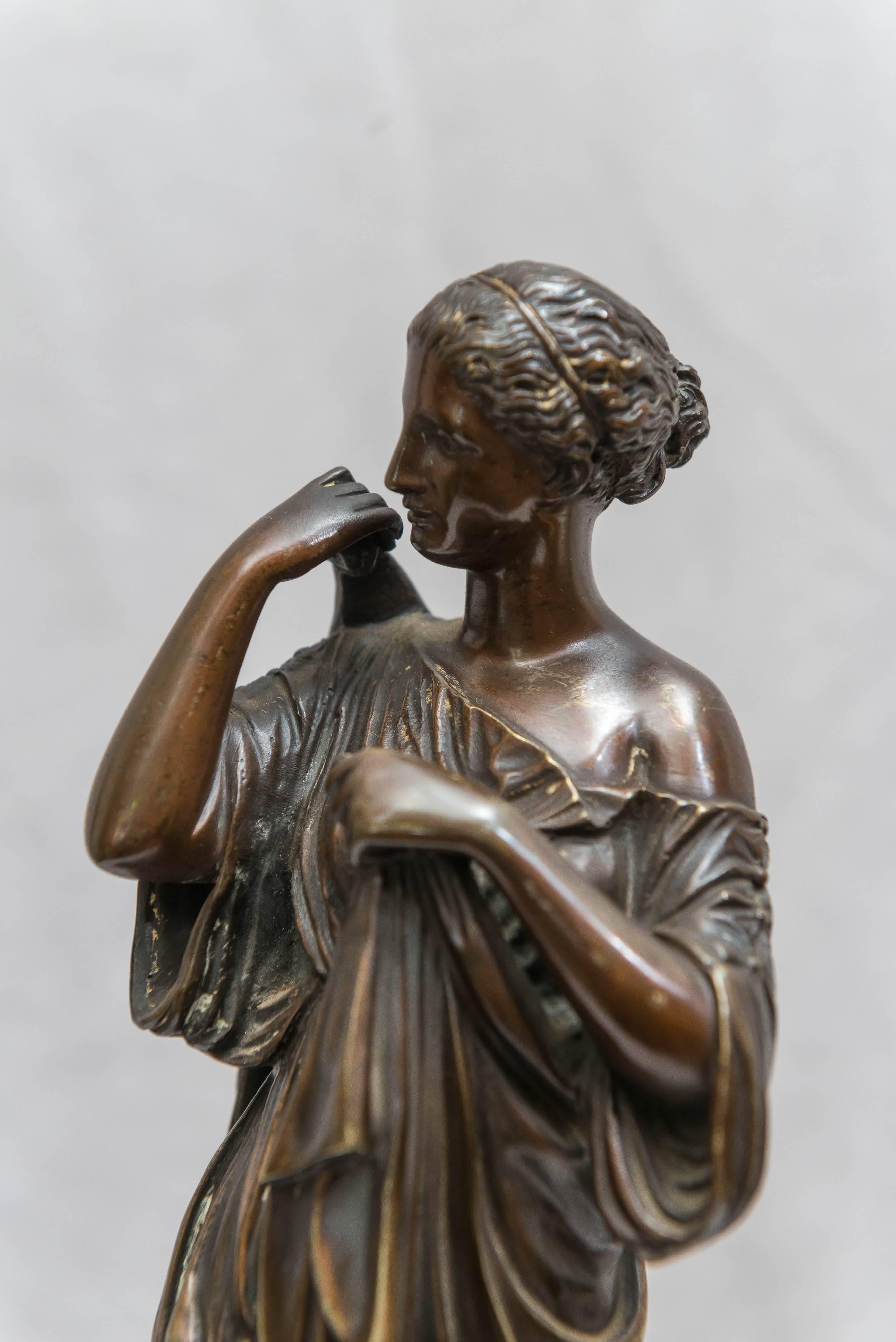 Italian Bronze Figure of Venus, Souvenir of the Grand Tour