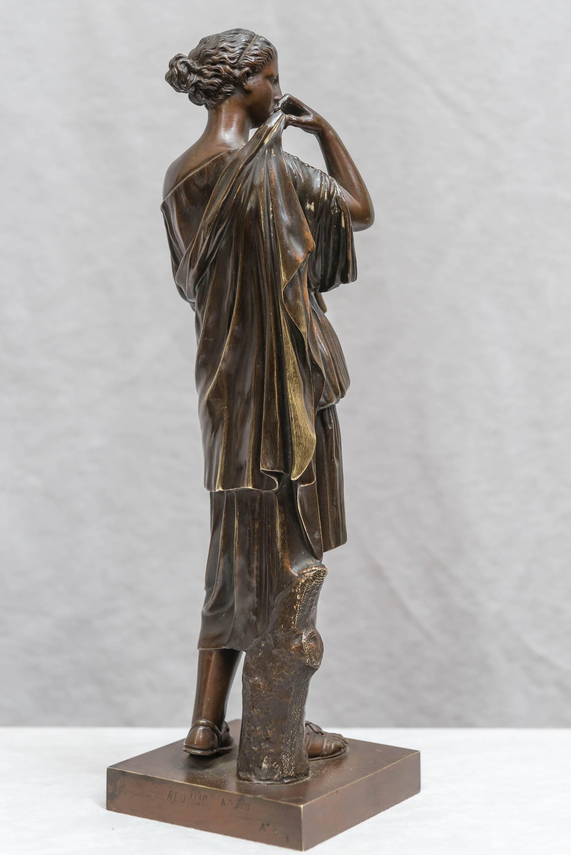 19th Century Bronze Figure of Venus, Souvenir of the Grand Tour