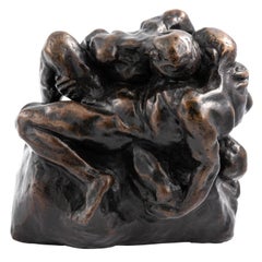 Bronze Figure of "Wrestlers" by Glyn Philpot