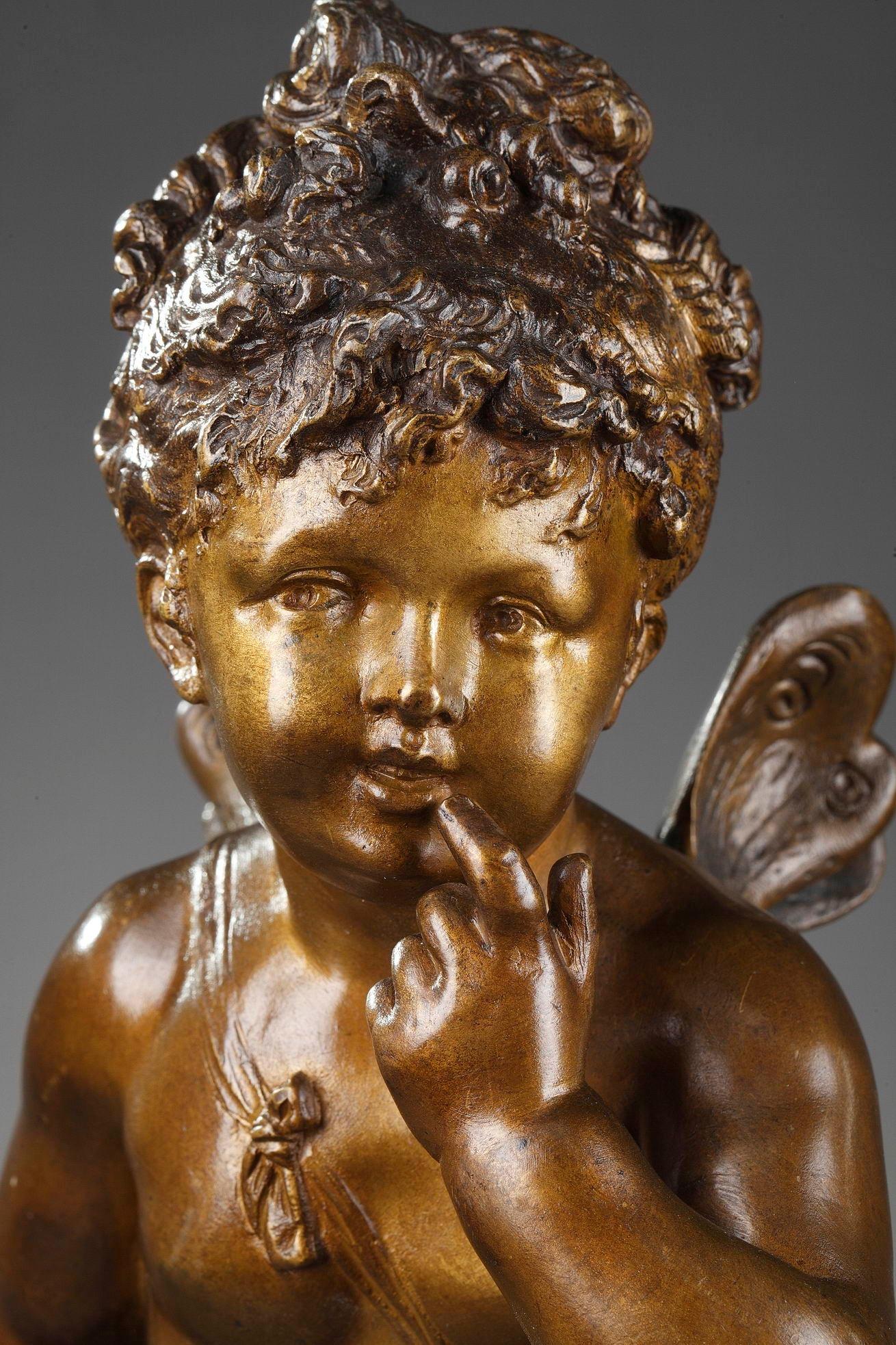 Figure en bronze de jeune psychédélique par Paul Duboy en vente 6