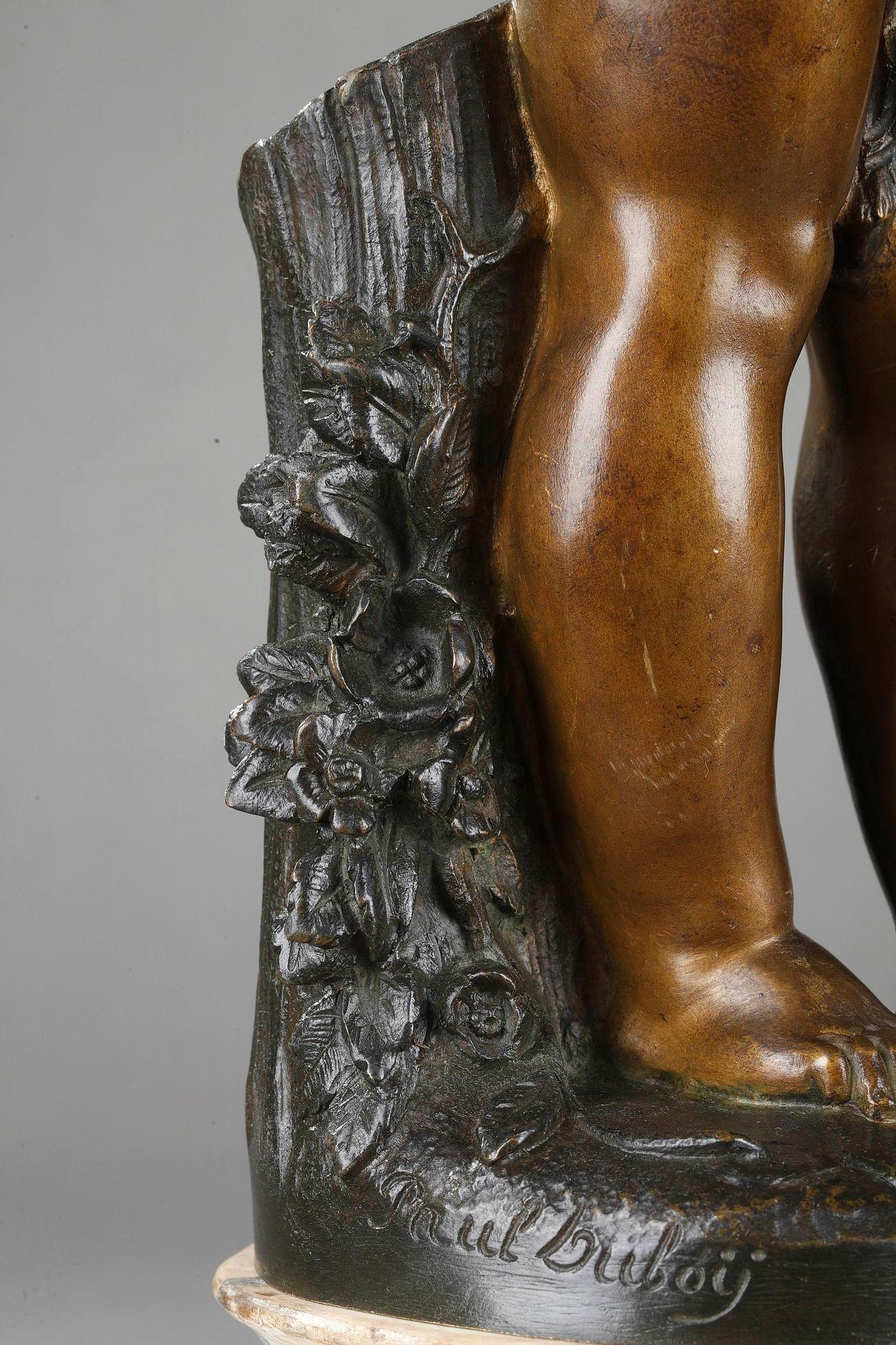 Bronzefigur einer jungen Psyche aus Bronze von Paul Duboy im Zustand „Gut“ im Angebot in Paris, FR