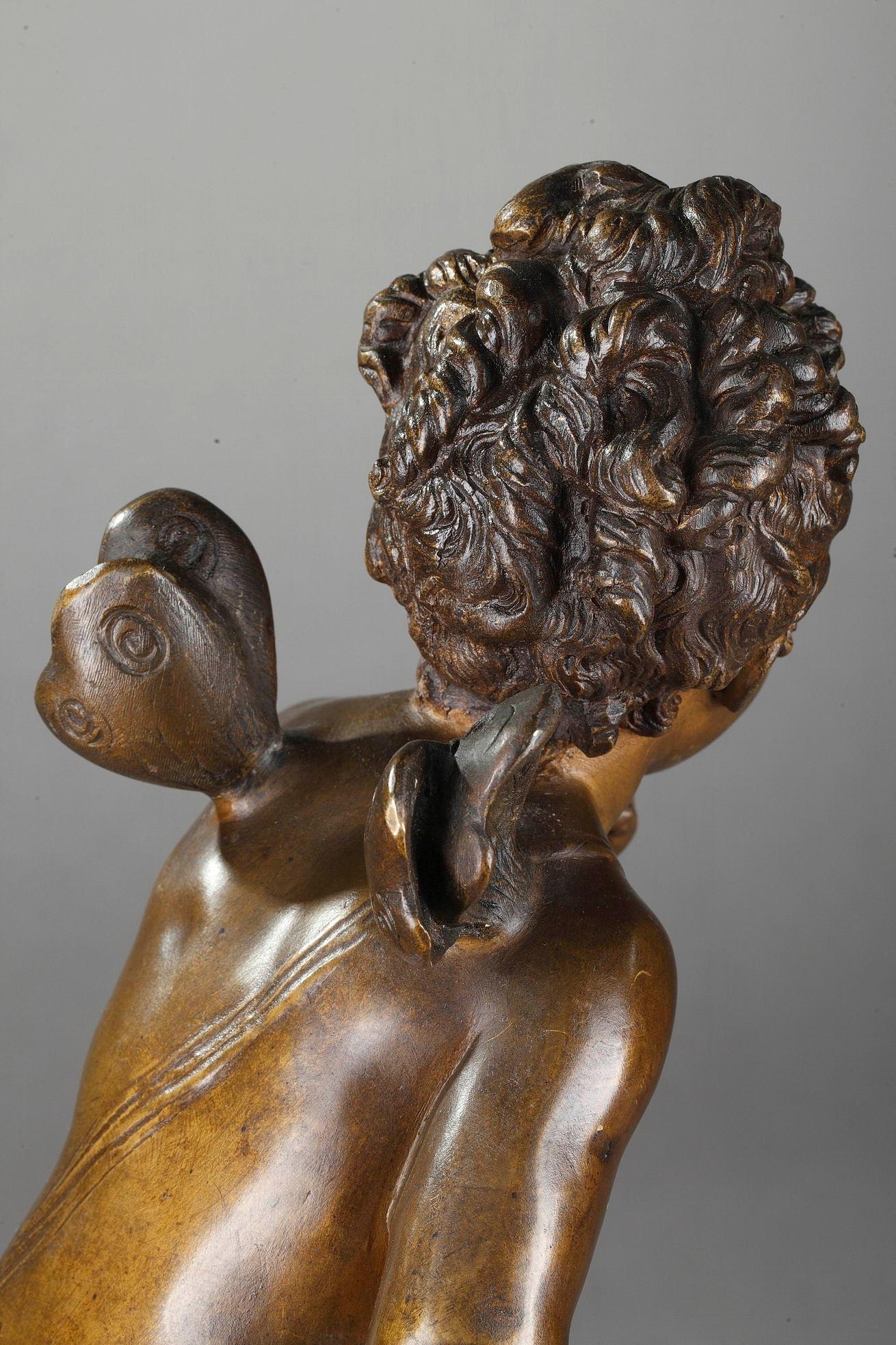 Bronzefigur einer jungen Psyche aus Bronze von Paul Duboy im Angebot 2