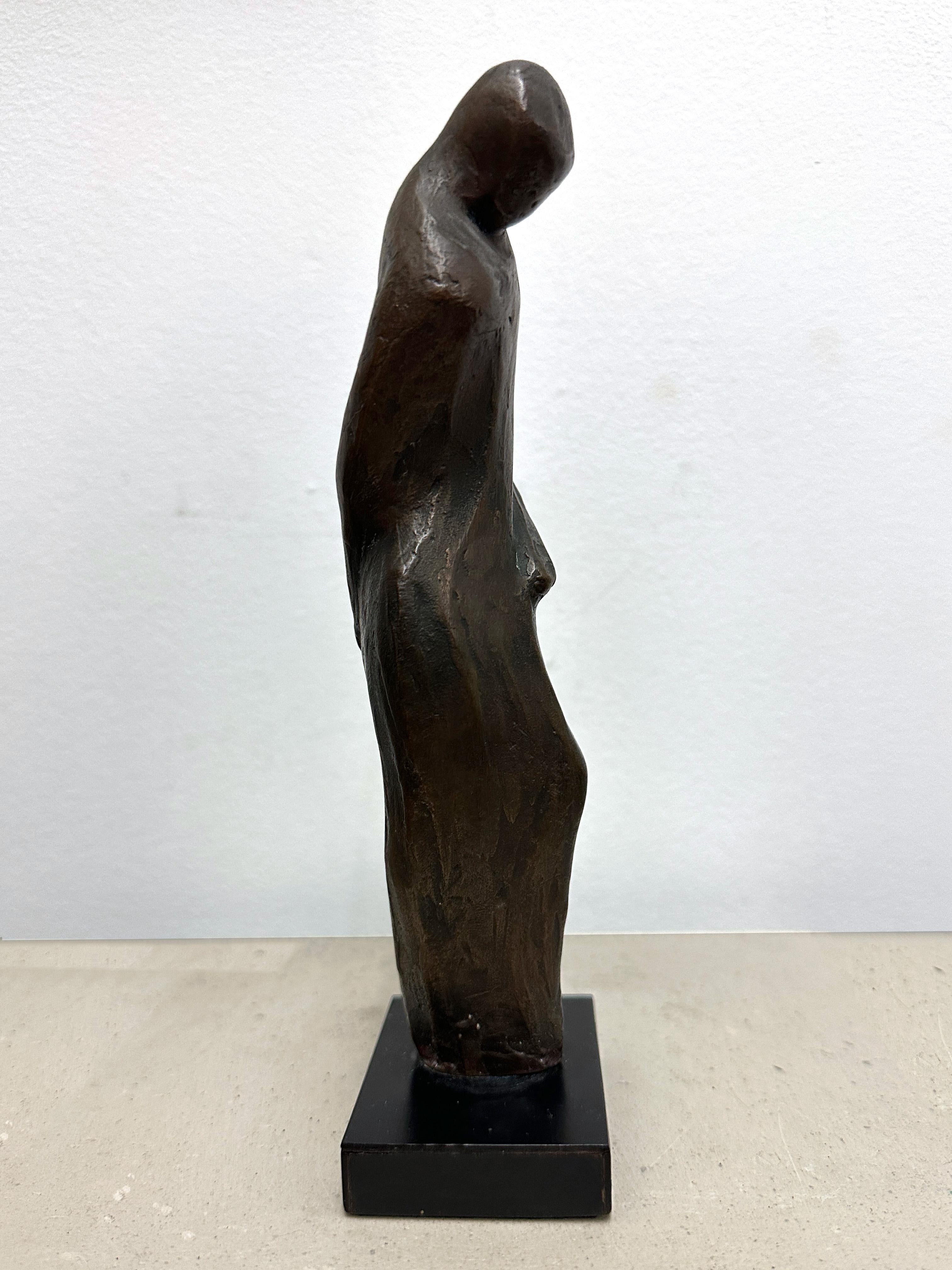 Bronze Figure Sculpture by Caroline Stacey Circa 1980s In Good Condition In New York, NY