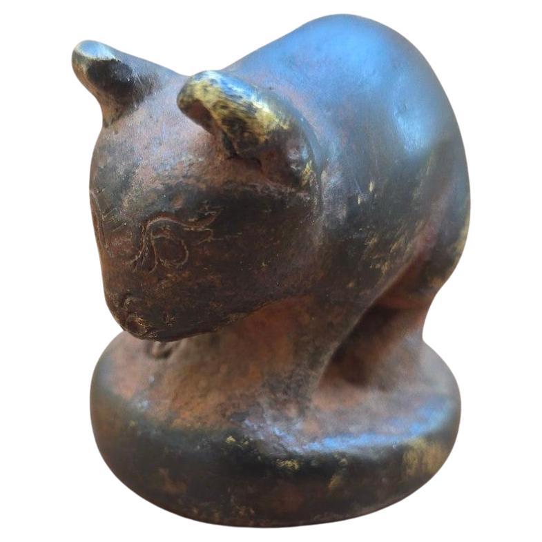 Figurine en bronze pour peser l'opium - 19e siècle