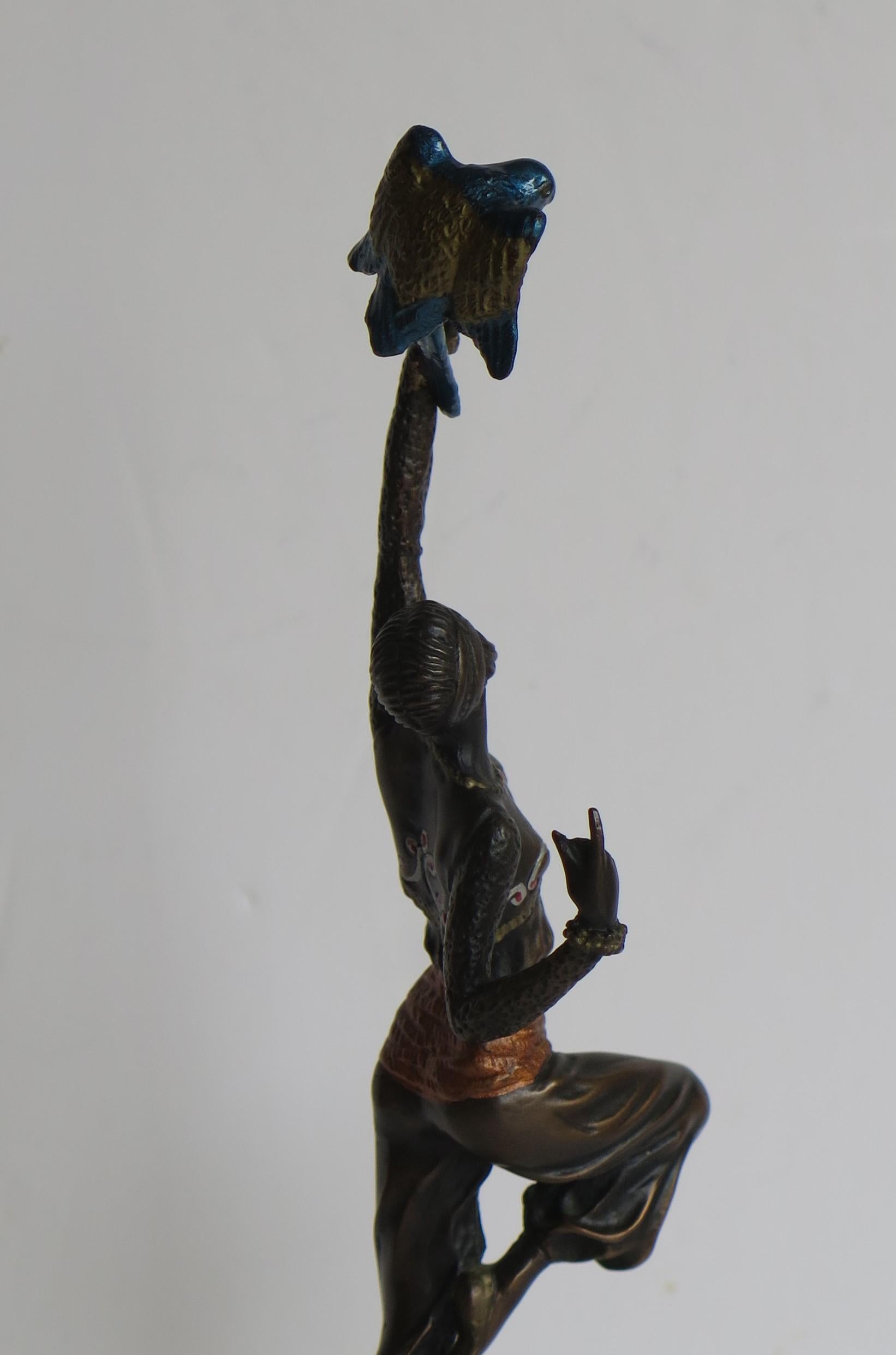 Sculpture de figurine en bronze de ou d'après Paul Philippe La Danseur Perroquet, vers 1920 en vente 7