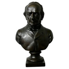 Buste William Ewart Gladstone FRS FSS finition bronze