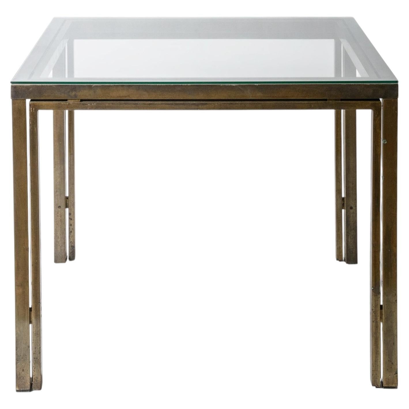 Bronze Finish Square Table