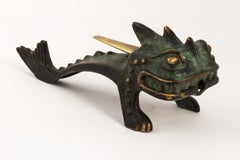 Bronze "Fire Breathing Dragon" Lighter by Alfred Dunhill, circa 1960s