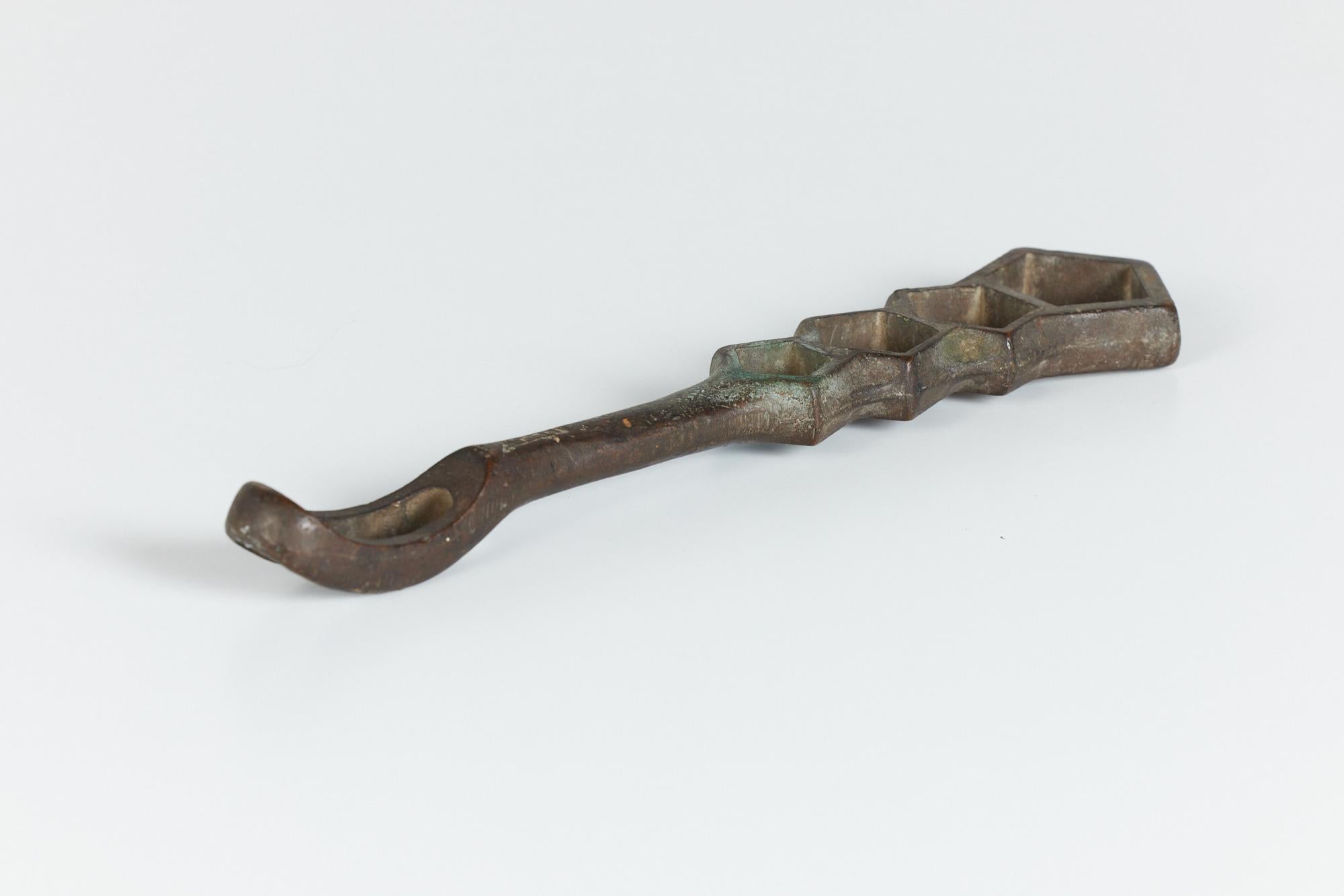 20th Century Bronze Fire Hydrant Wrench by Jones For Sale