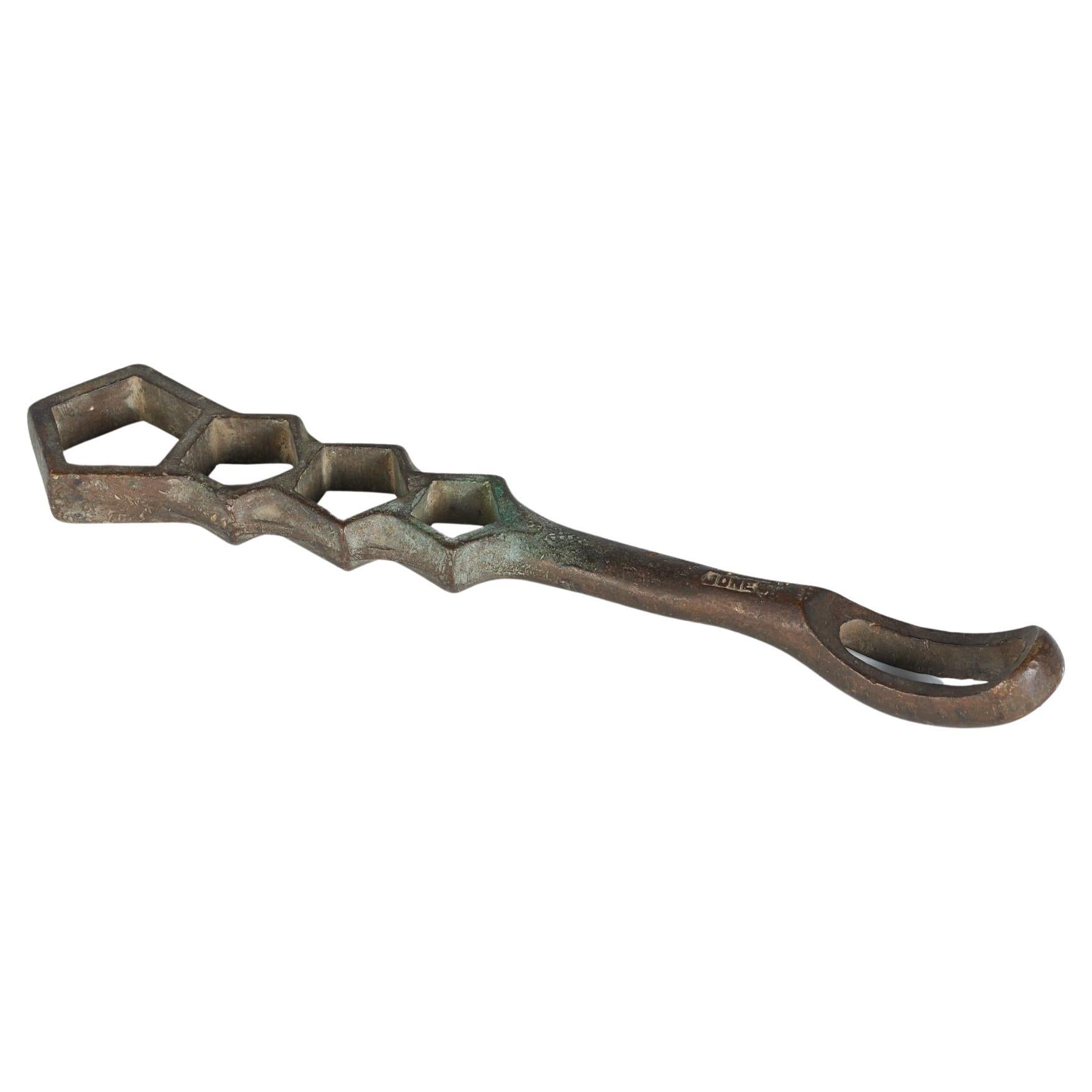 Bronze Fire Hydrant Wrench by Jones For Sale