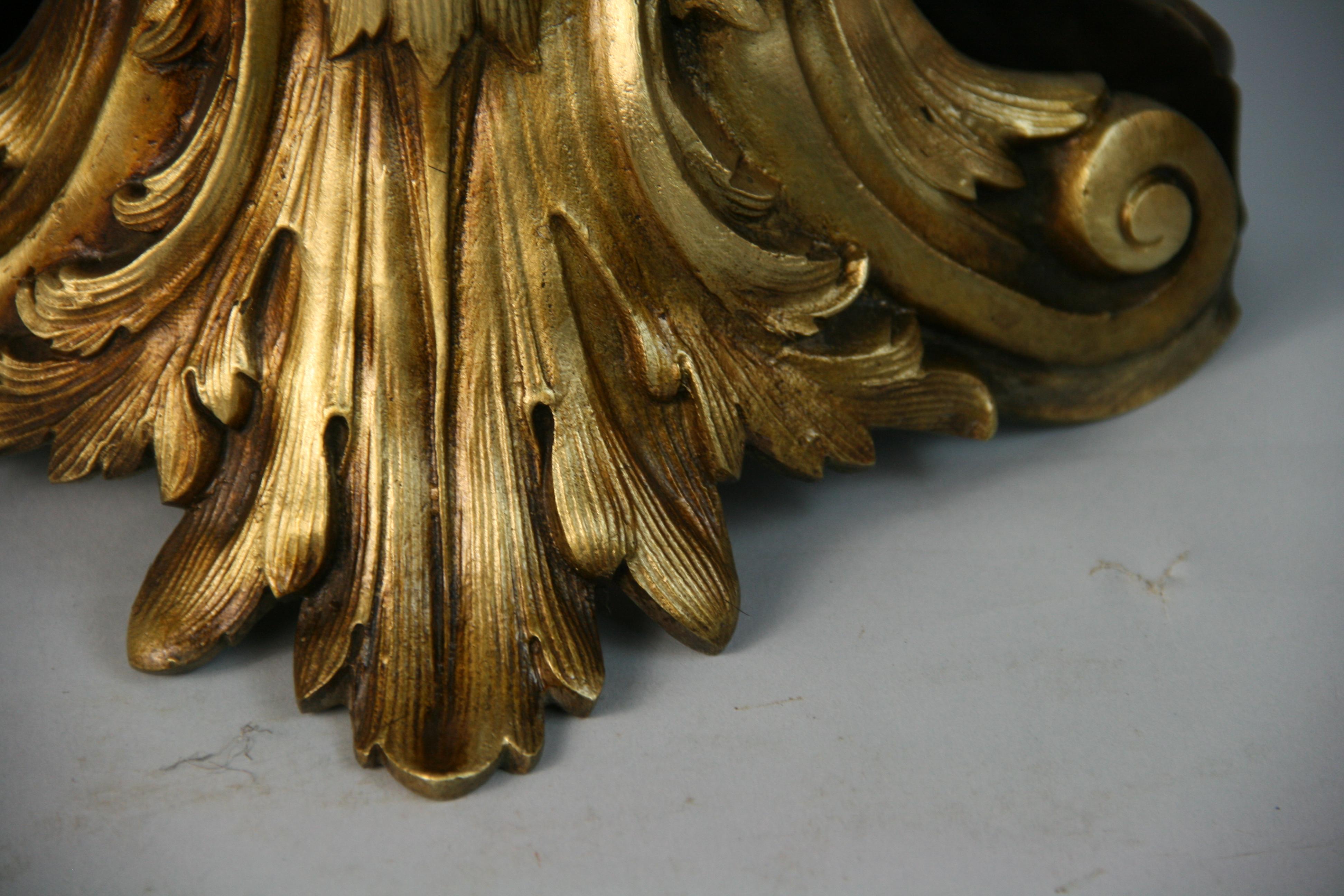 French Brass Pierced Gallery Acanthus Foliage Fire Place Fan Screen , circa 1870 9