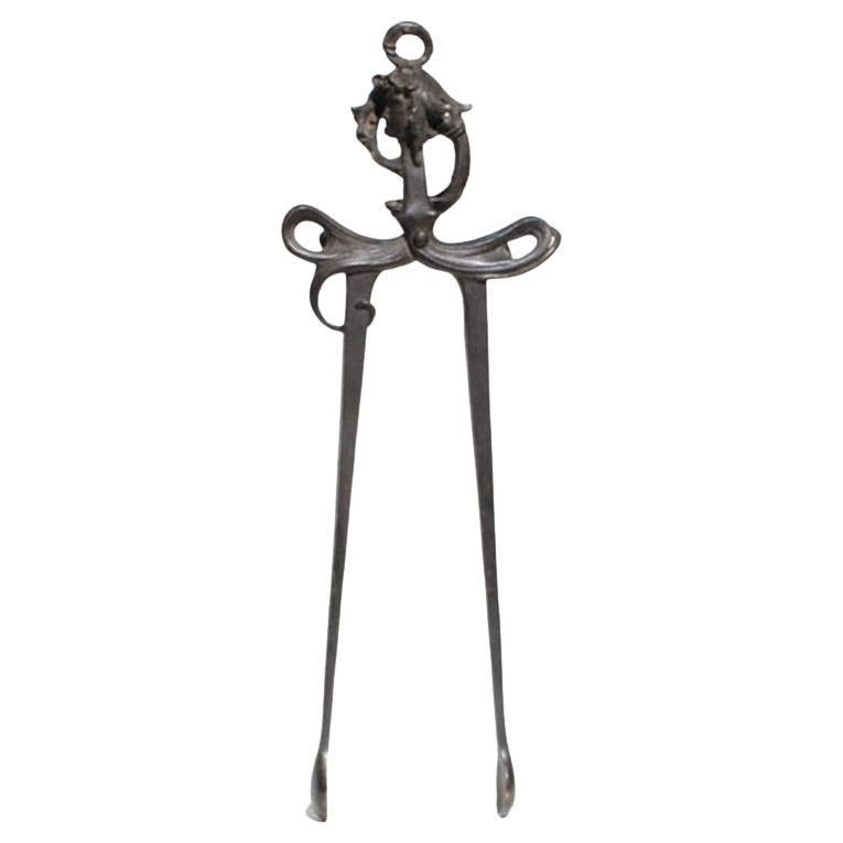 Escultura de bronce "Tong de fuego" de Henri Louis Levasseur