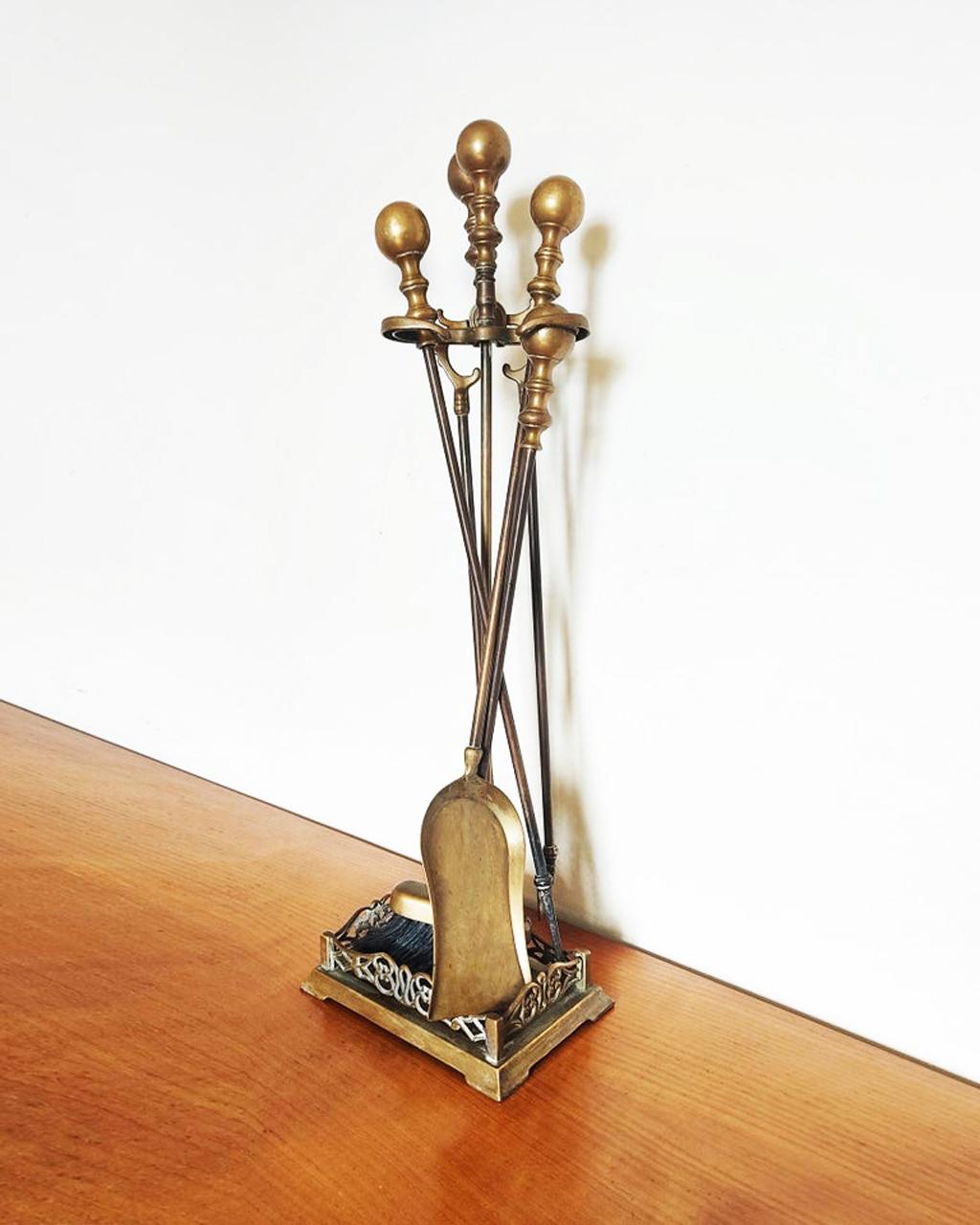 Bronze Fireplace Utensils From The Early 20th Century or Earlier 2